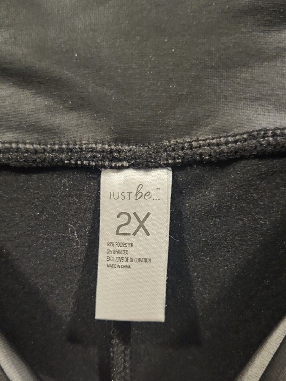 just be Black Faux Leather-Look Leggings - Picture 2 of 5